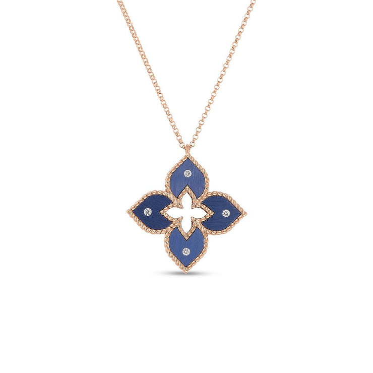 Roberto Coin Venetian Princess Blue Titanium Necklace