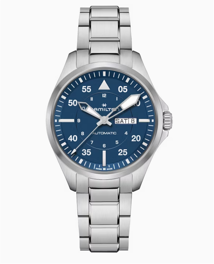 Hamilton Khaki Aviation Pilot Day Date Automatic 42mm Wristwatch
