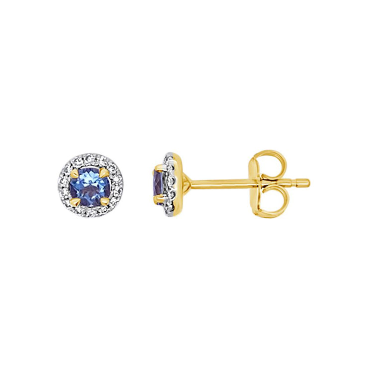 Irisa by Martin Binder Aquamarine & Diamond Halo Stud Earrings