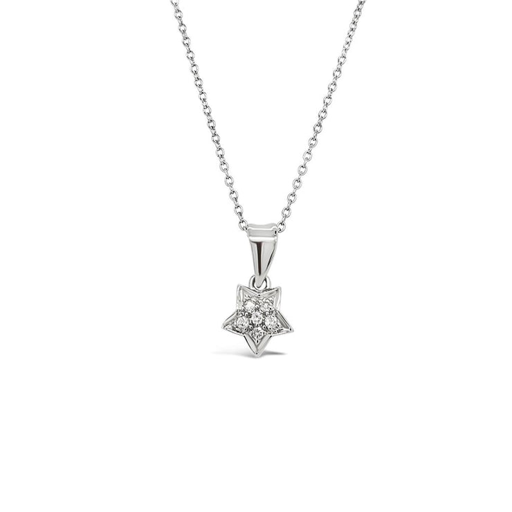 Clara by Martin Binder Platinum Diamond Star Necklace (0.08 ct. tw.)