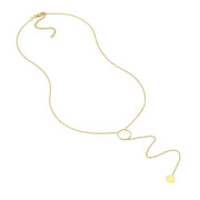 Aura by Martin Binder Small Disk Lariat Necklace