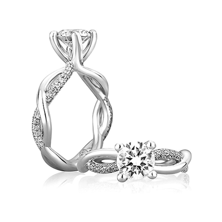 A.Jaffe Semi-Mount Engagement Ring (0.36 ct. tw.)