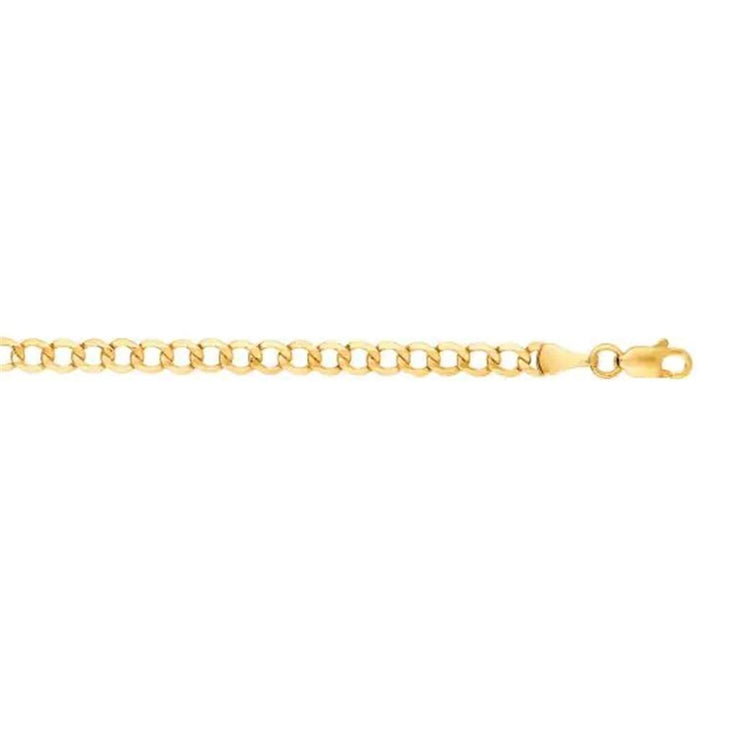 Aura by Martin Binder 4.4mm 22 Inch Lite Comfort Curb Chain Necklace