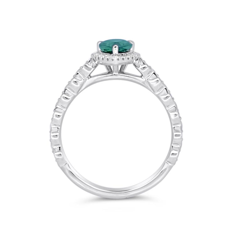 Irisa by Martin Binder Pear Tsavorite Garnet & Diamond Ring