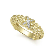 LAGOS Embrace Gold X Caviar Diamond Ring