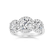 Yes by Martin Binder Three Stone Diamond Halo Engagement Ring (2.38 ct. tw.)
