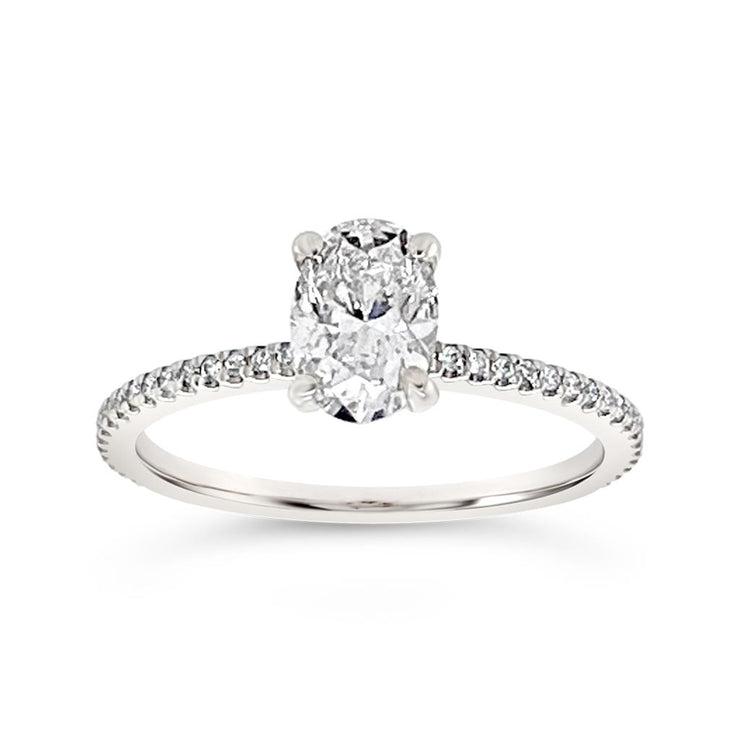 Yes by Martin Binder Oval Diamond Engagement Ring (0.90 ct. tw.)