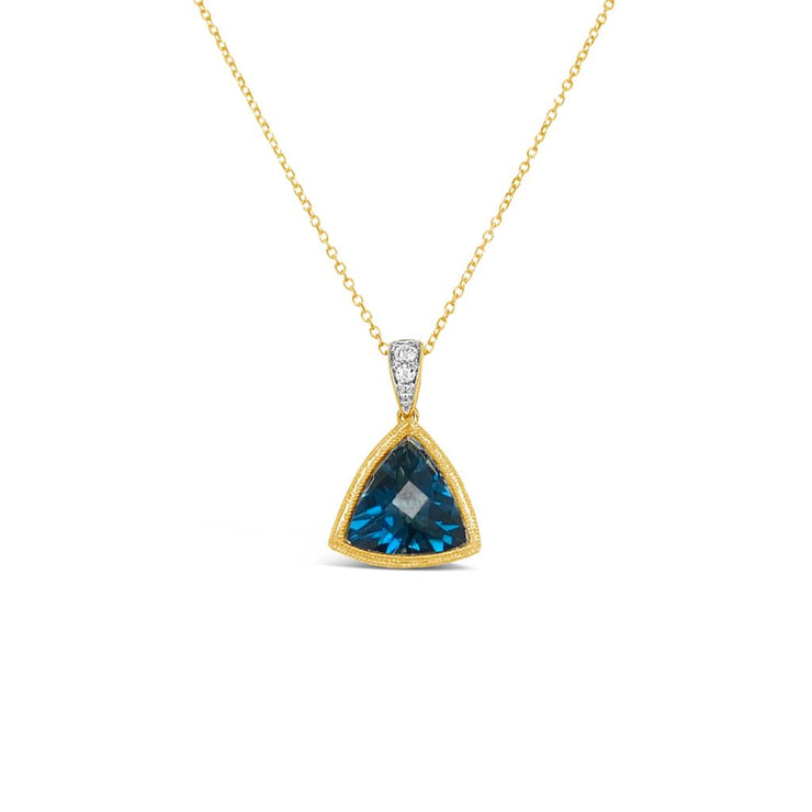 Irisa by Martin Binder London Blue Topaz & Diamond Necklace