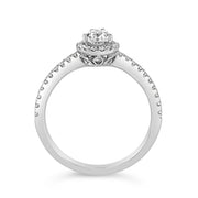 Yes by Martin Binder Pear Halo Diamond Engagement Ring (0.84 ct. tw.)