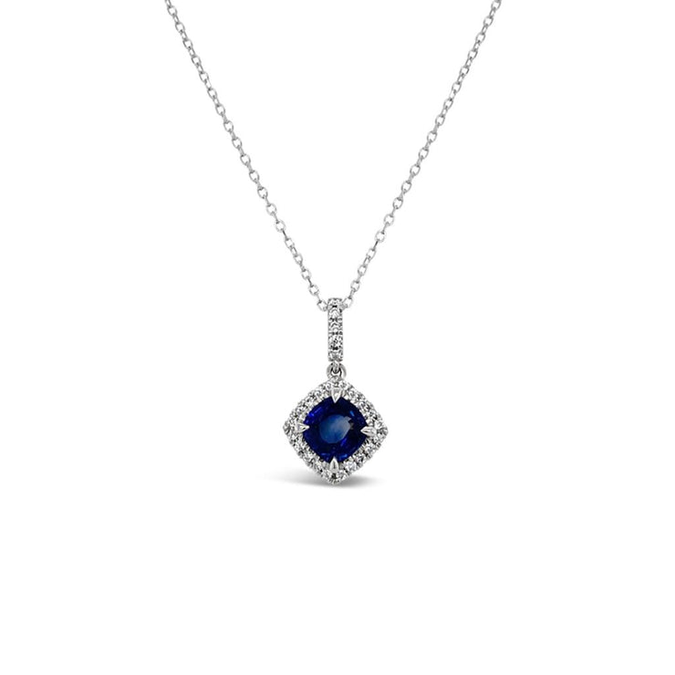Irisa by Martin Binder Blue Sapphire & Diamond Pendant Necklace