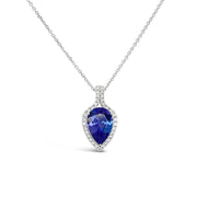 Irisa by Martin Binder Pear Tanzanite & Diamond Necklace