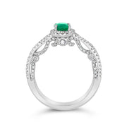 Irisa by Martin Binder Emerald & Diamond Ring