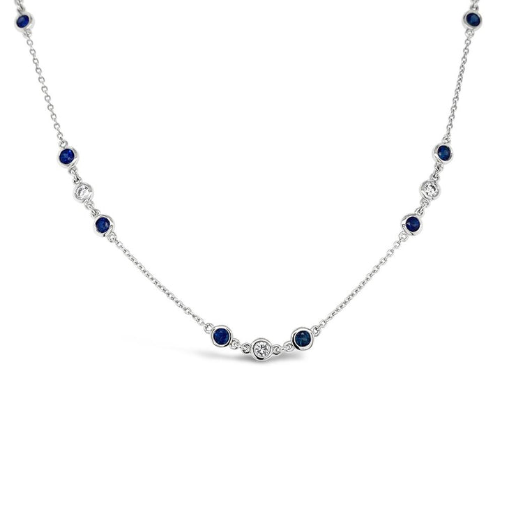 Irisa by Martin Binder Blue Sapphire Gemstone By-The-Yard Necklace