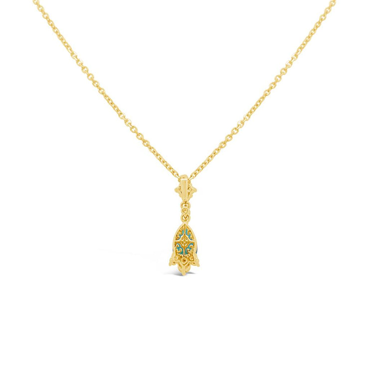 Irisa by Martin Binder Pear Emerald & Diamond Necklace