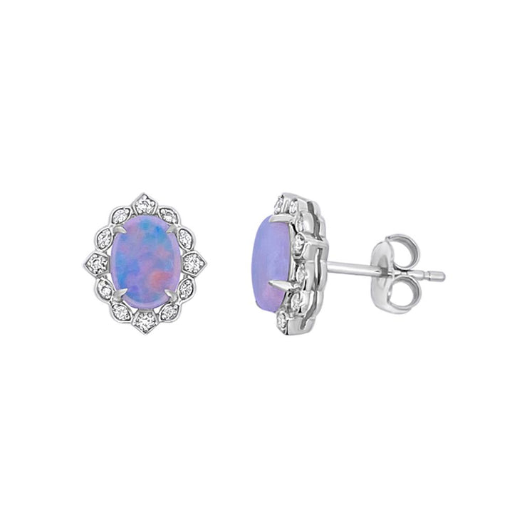 Irisa by Martin Binder Opal & Diamond Earrings