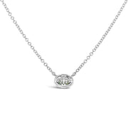 Irisa by Martin Binder Oval Alexandrite & Diamond Halo Necklace