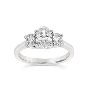 Yes by Martin Binder Oval Diamond Three Stone Engagement Ring (1.07 ct. tw.)