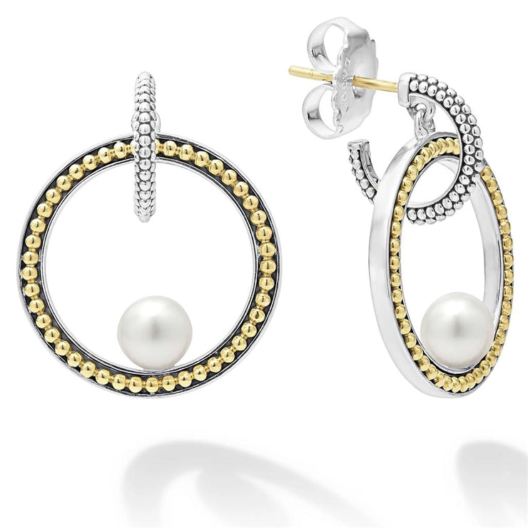 LAGOS Luna Caviar Pearl Drop Earrings