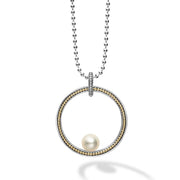 LAGOS Luna Circle Pearl Statement Necklace