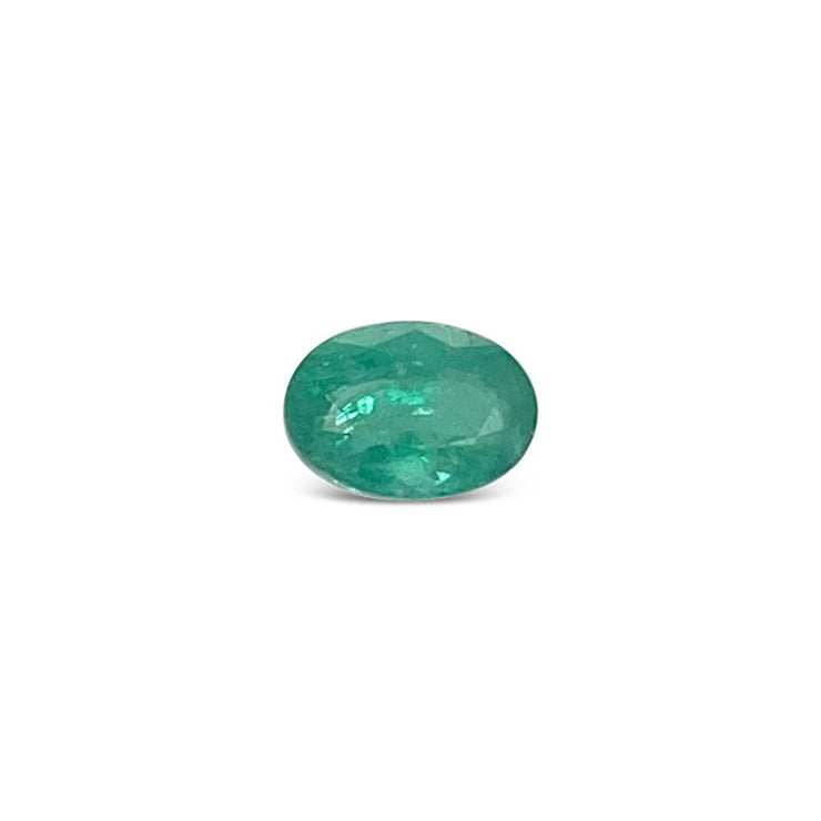 Oval Flat Top Emerald Gemstone (0.27 ct)