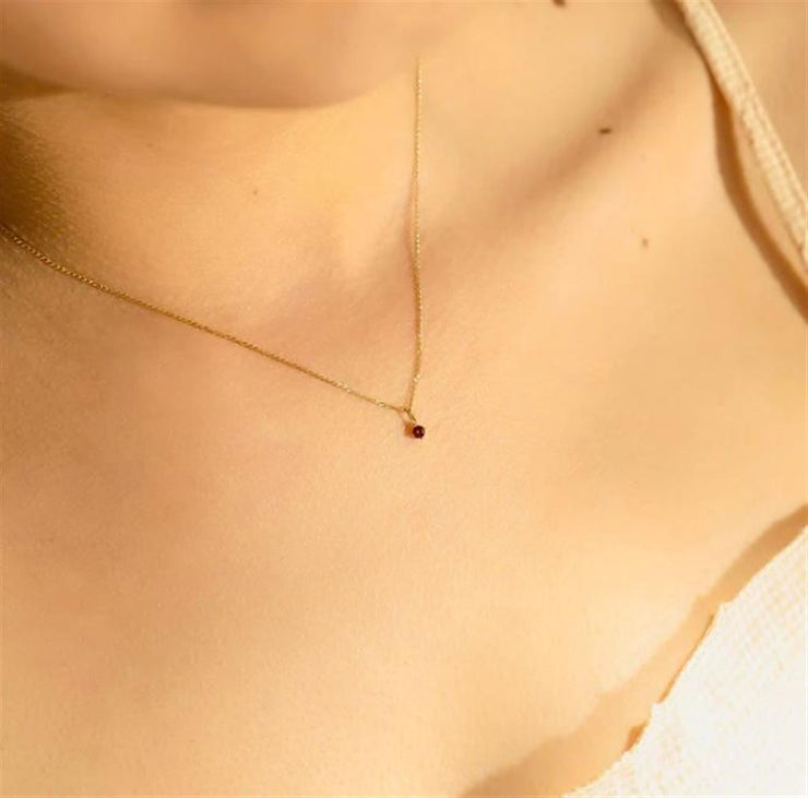 Aurelie Gi January Birthstone Necklace Charm