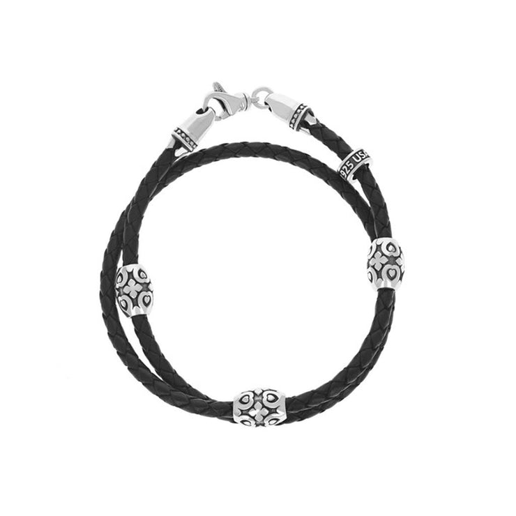 King Baby Double Wrapped Leather Bracelet
