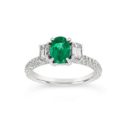 Irisa by Martin Binder Emerald & Diamond Ring (0.85 ct. tw. Gemstone)