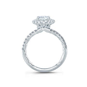 A.Jaffe Halo Semi-Mount Diamond Engagement Ring (0.52 ct. tw.)