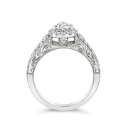 Yes by Martin Binder Pear Filigree Diamond Engagement Ring (0.94 ct. tw.)