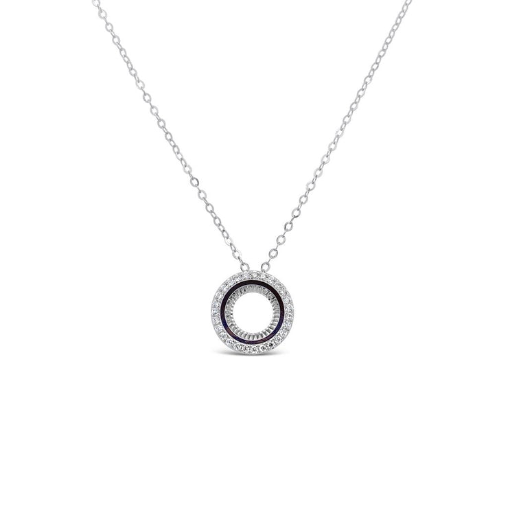 Clara by Martin Binder Diamond Open Circle Necklace (0.13 ct. tw.)