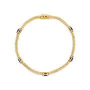 Irisa by Martin Binder Oval Blue Sapphire & Diamond Bracelet