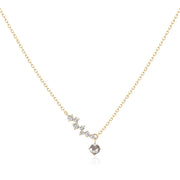 Aurelie Gi Genisis Grey Diamond & White Sapphire Constellation Necklace