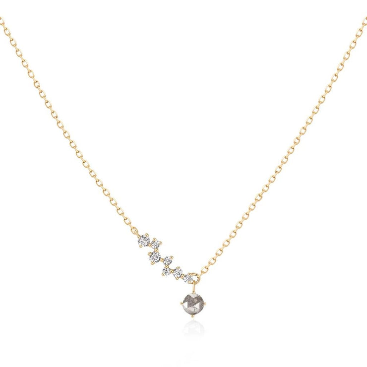 Aurelie Gi Genisis Grey Diamond & White Sapphire Constellation Necklace