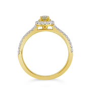 Clara by Martin Binder Yellow Diamond Halo Ring (0.51 ct. tw.)