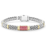 LAGOS Signature Caviar 6mm Pink Sapphire Bracelet