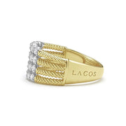 LAGOS Signature Caviar Superfine Diamond Statement Ring