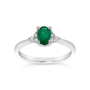 Color by Martin Binder Emerald & Diamond Accent Ring