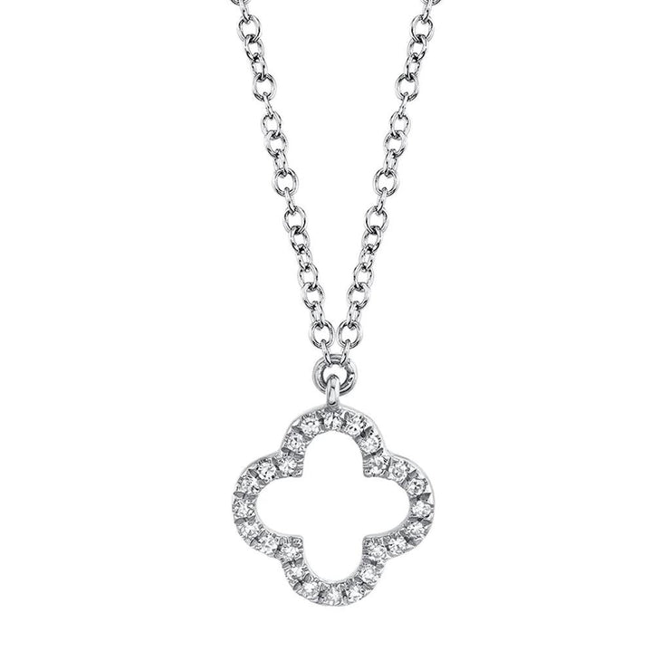 Shy Creation Diamond Clover Necklace