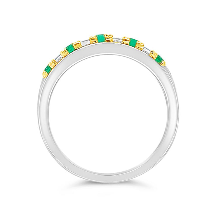 Irisa by Martin Binder Round Emerald & Diamond Ring
