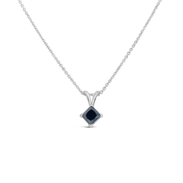 Clara by Martin Binder Black Diamond Solitaire Necklace (0.82 ct. tw.)
