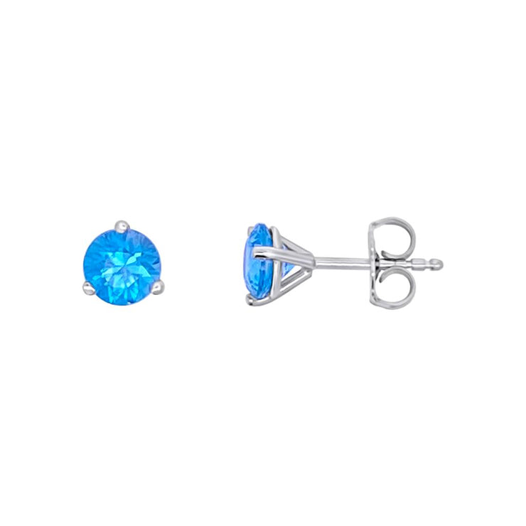 Irisa by Martin Binder Blue Zircon Stud Earrings