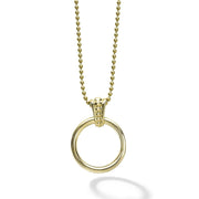 LAGOS Meridian 18K Gold Circle Pendant Necklace