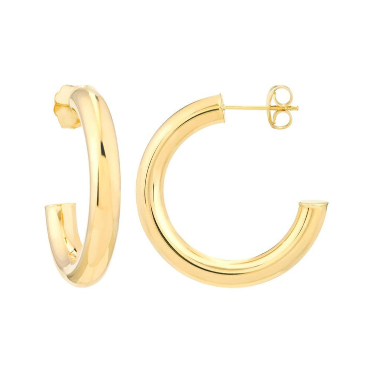 Aura by Martin Binder Gold Tube Hoop Earrings