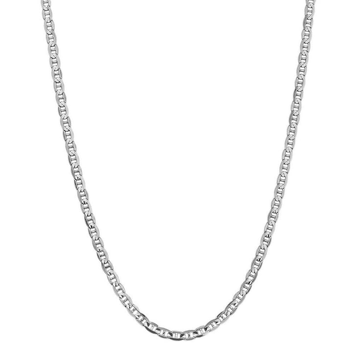 Rox by Martin Binder Silver 5.6mm Concave Mariner Chain Necklace