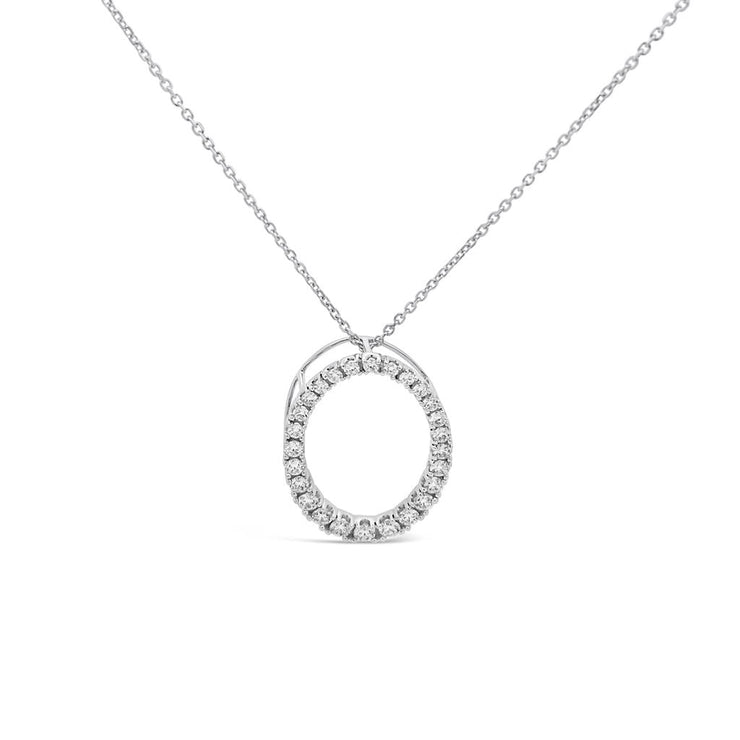 Clara by Martin Binder Oval Diamond Pendant (0.95 ct. tw.)