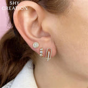 Shy Creation Diamond Stud Earrings (0.40 ct)