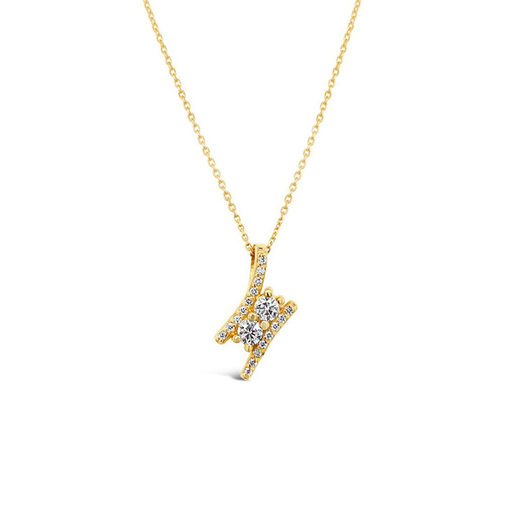 Clara by Martin Binder Two-Stone Diamond Necklace (0.53 ct. tw.)