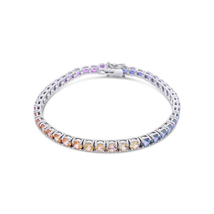 Irisa by Martin Binder Rainbow Sapphire Tennis Bracelet