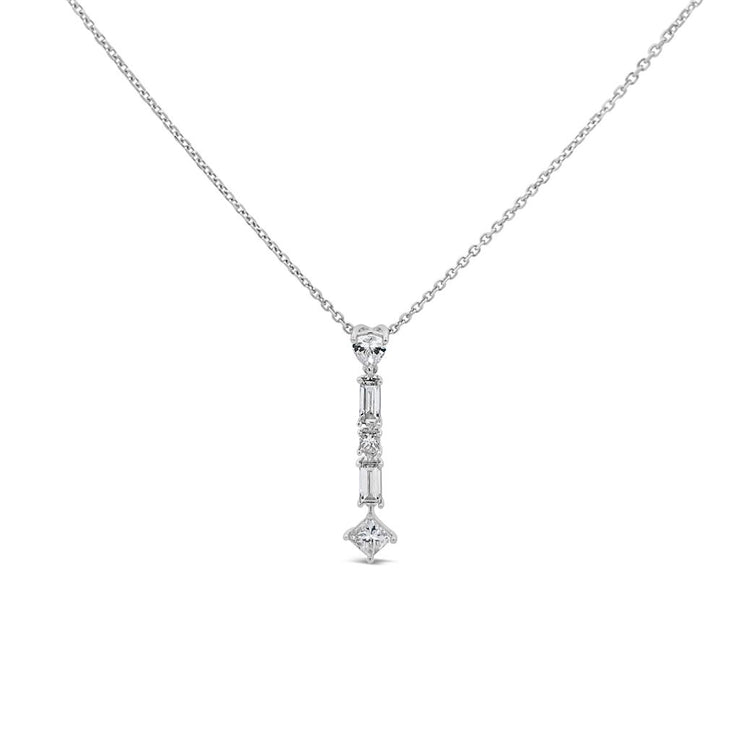 Clara by Martin Binder Multi Shape Diamond Dangle Necklace (0.81 ct. tw.)