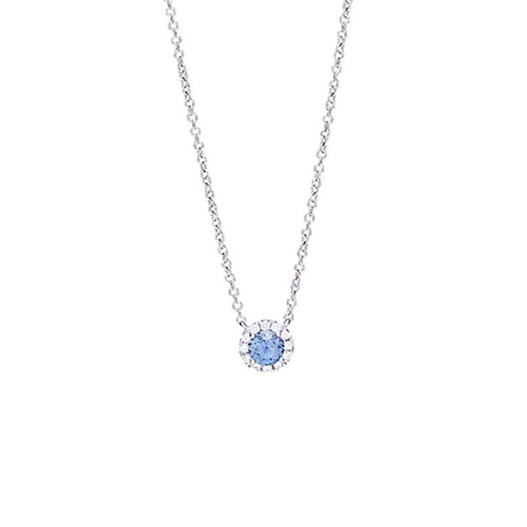 Irisa by Martin Binder Montana Sapphire Diamond Pendant
